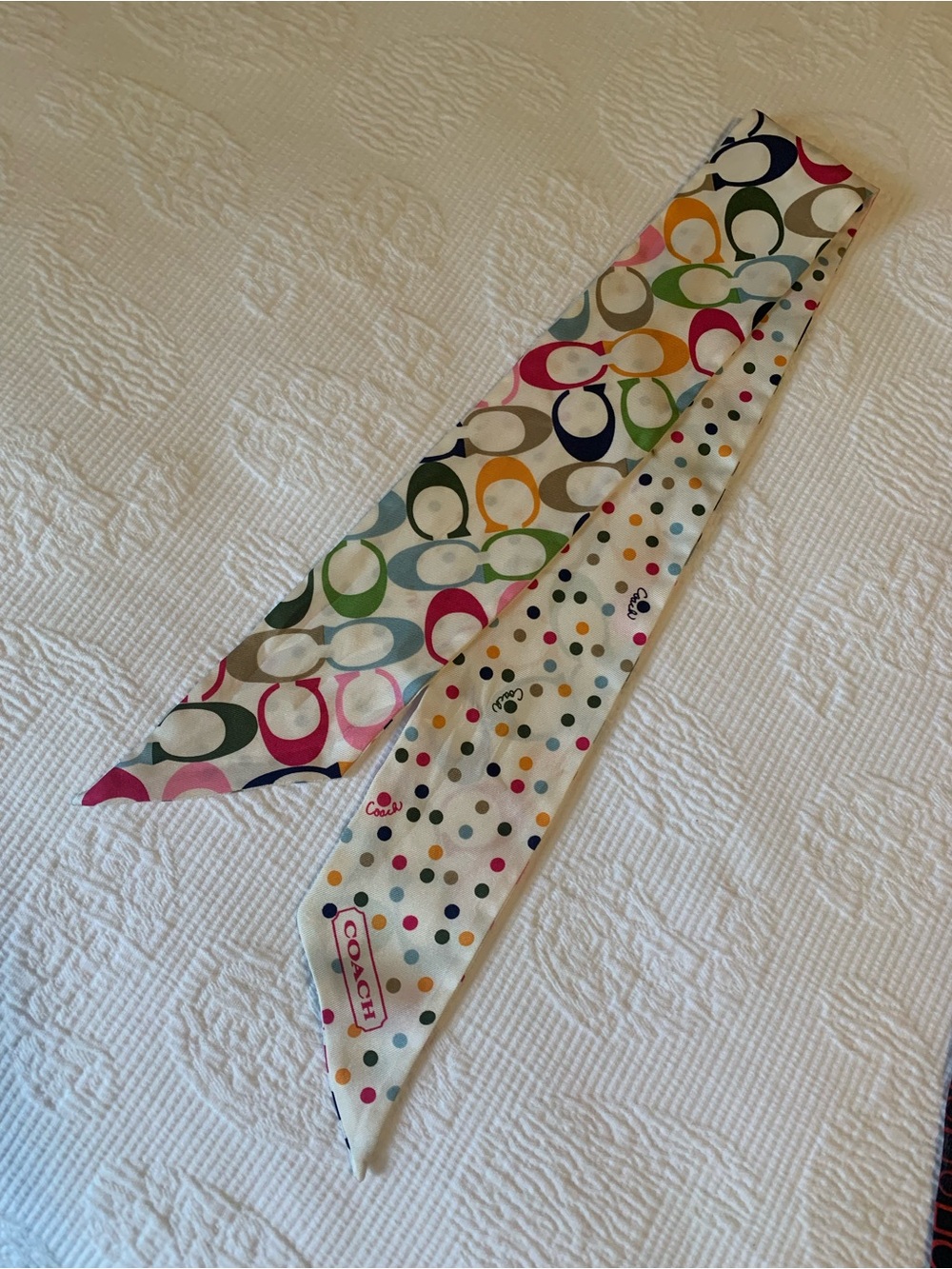 Designer silk scarf bundle-Coach, Ralph Lauren and Oscar de La Renta